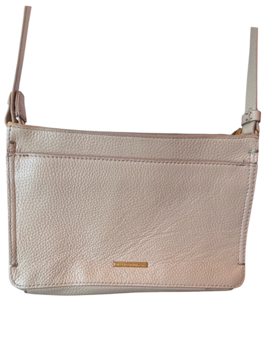 Rebecca Minkoff sand dune pebble leather Regan crossbody bag